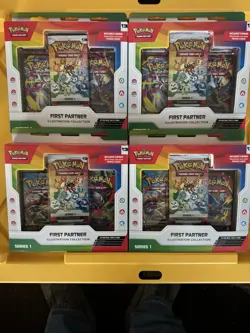 Pokemon TCG First Partner Illustration Collection Series 1 New Sealed (Lot of 4) - Image 1