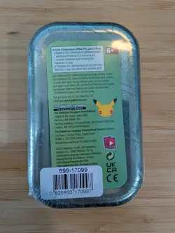 Pokemon Celebrations 25th Anniv. Mini Tin (ChikoritTotodilCyndaquil) - Sealed - Image 2