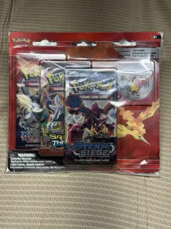 Pokemon TCG Steam Siege Primal Clash BREAKthrough 3 Booster Packs Moltres Pin - Image 3