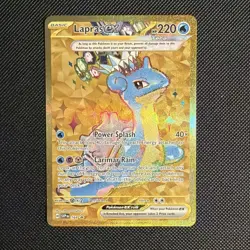 Pokemon TCG Lapras ex 164 SVP Scarlet & Violet Promo Holo Basic Black Star EX - Image 1