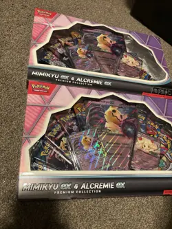 Pokemon TCG Mimikyu ex & Alcremie ex Premium Collection Box Lot Set Of 2 Sealed - Image 2