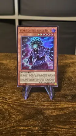 Yugioh Stare of the Snake Hair Ultra Rare MZMU-EN003 1st Edition - Image 1