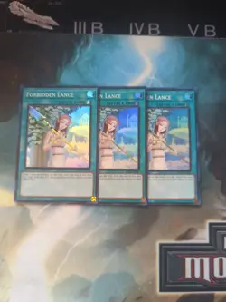 3x Forbidden Lance 1st Edition Super Rare RA02-EN058 Yu-Gi-Oh! - Image 1