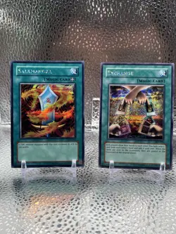 Yu-Gi-Oh TCG Salamandra DDS-006 Exchange EDS-001 Prismatic Secret Rare NM - Image 1