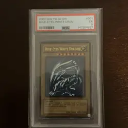 Yu-Gi-Oh! TCG PSA 5 Blue Eyes White Dragon SDK Unlimited UR 2002 Kaiba - Image 1