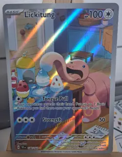 Pokemon TCG Lickitung 180/162 Temporal Forces Illustration Rare - Image 1