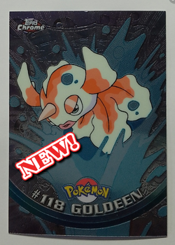 Pokemon Topps Chrome Card 2000 #118 Goldeen *BOX SPLIT* Mint Condition - Image 1