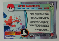 Pokemon Topps Chrome Card 2000 #118 Goldeen *BOX SPLIT* Mint Condition - Image 3