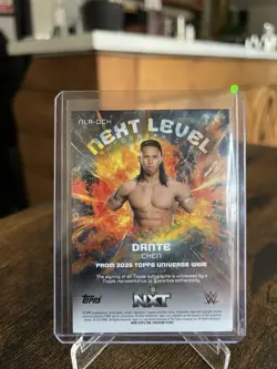 2025 Topps WWE Universe Dante Chen Next Level on card auto autograph - Image 2