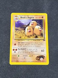 Pokemon Gym Challenge "Brock's Dugtrio" 22/132 / Regular Rare / Lightly Played - Image 1