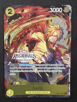 Sanji (Offline Regional 2024) [Participant] OP03-102 One Piece Promotion... - Image 1