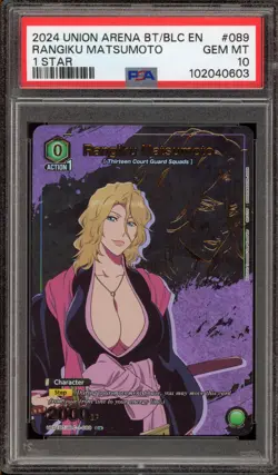 Union Arena Rangiku Matsumoto 1 Star #089 PSA 10 Gem Mint - Image 1