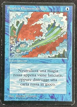 MAGIC~SCARICA ELEMENTALE BLU~FBB~FOREIGN BLACK BORDERED~1 EDIZIONE~ITA~PR - Image 1