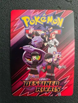 Destined Rivals Team Rocket Trainer Tip Art Card - Build Battle Deck - Pokemon - Image 1