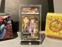 ACE 10 Team Rocket's Mewtwo Ex Hyper Rare Destined Rivals Pokemon Card 240/182 - Image 1