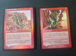 FOIL Onslaught Shock Goblin Sledder, Premodern Magic Mtg Cards Karten Sammlung - Image 1