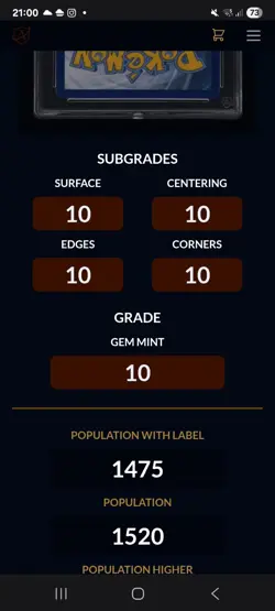 Mega Charizard X EX #125 SIR Perfect Subs Gem Mint 10 Ace Graded Pokemon Card - Image 4