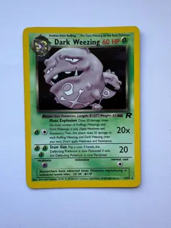 Pokemon TCG Dark Weezing 14/82 - English Team Rocket Holo Card LP - Image 1