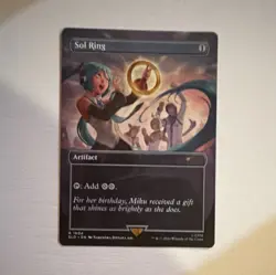 Magic: The Gathering Sol Ring Miku SLD Artifact Card 2024 English Standard - Image 1