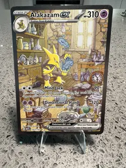 Pokemon Alakazam ex 201/165 Sv: Scarlet & Violet 151 EX Holo Rare Card - Image 3