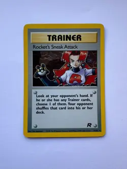 Pokemon Team Rocket TCG Rocket's Sneak Attack Holo Card 16/82 Vintage WOTC - Image 1