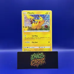 Pokemon Pikachu SWSH039 Sword & Shield Promo Holo Basic 60HP Lightning Card - Image 1