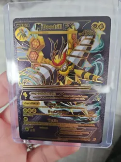 Beedrill EX Black Foil Fan Art Vinyl M Beedrill EX Textured Collector Card - Image 3