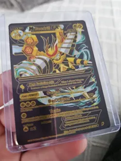 Beedrill EX Black Foil Fan Art Vinyl M Beedrill EX Textured Collector Card - Image 4