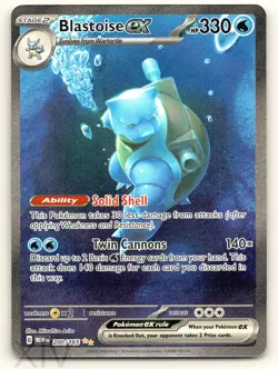 Blastoise ex 200/165 - Pokemon Scarlet & Violet 151 Special Illustration - Image 1