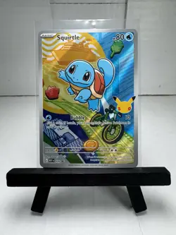 First Partner Illustration Squirtle Promo Full Art Holo 037 Pokemon TCG NM+ - Image 1