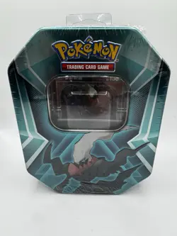 Pokemon TCG 2024 Darkrai Mighty Mysterious Tin. Factory Sealed/New 2024 Release - Image 1