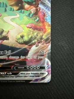 Pokemon TCG Snorlax VMAX Sword & Shield Base Set 142/202 NM+++ No white - Image 3