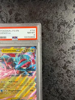 2025 POKEMON JOURNEY TOGETHER EN SALAMENCE ex #114 NM-MT PSA 8 - Image 2