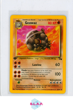 GEOWAZ POKEMON 36/62 1ST EDITION FOSSIL 1999 GERMAN - Image 1