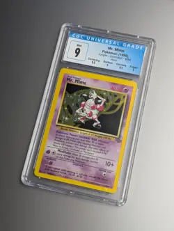 CGC 9 MINT Subgraded Mr. Mime Holo 6/64 Pokemon 1999 Jungle Unlimited Card - Image 1