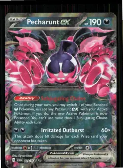 Pecharunt ex 039/064 Double Rare Shrouded Fable Pokemon Near Mint - Image 1