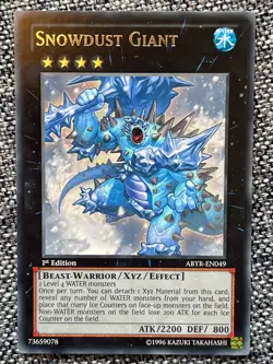 Yugioh Snowdust Giant ABYR-EN049 Rare 1st Edition LP - Image 1