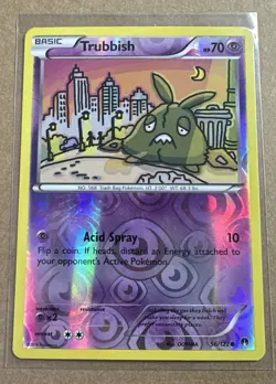 Trubbish - 56/122 Common - Reverse Holo Pokemon BREAKPoint Pokemon - Image 1