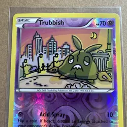 Trubbish - 56/122 Common - Reverse Holo Pokemon BREAKPoint Pokemon - Image 2