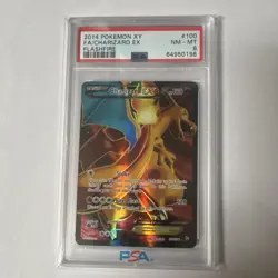 Pokemon Charizard EX Flashfire 100/106 Ultra Rare Full Art Holo PSA 8 - Image 1