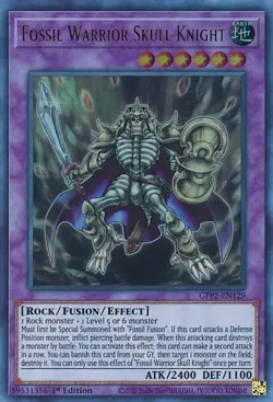 GFP2-EN129 FOSSIL WARRIOR SKULL KNIGHT ULTRA RARE 1ST EDITION NM YuGiOh TCG - Image 1
