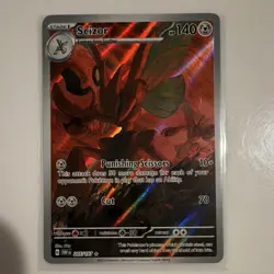 Pokemon TCG Scizor Illustration Rare Holo 205/197 SV03: Obsidian Flames English - Image 1