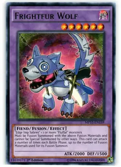 MP15-EN159 Frightfur Wolf Rare 1st Edition Near Mint YuGiOh TCG - Image 1