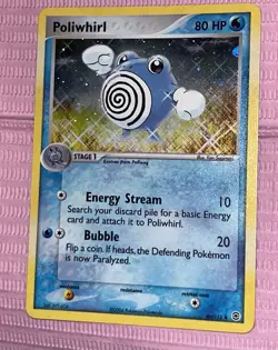 Pokemon Poliwhirl EX FireRed & LeafGreen Reverse Holo 46/112 Uncommon 2004 - Image 1
