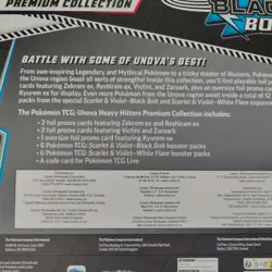 Pokemon TCG Black Bolt & White Flare Unova Heavy Hitters Premium Collection NEW - Image 3