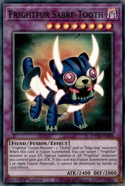 TOCH-EN048 Frightfur Sabre-Tooth UNL Edition Super Rare Near Mint YuGiOh TCG - Image 1