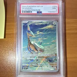 Pokemon Skarmory 209/191 Surging Sparks Illustration Rare Holo 110 HP PSA 9 - Image 1