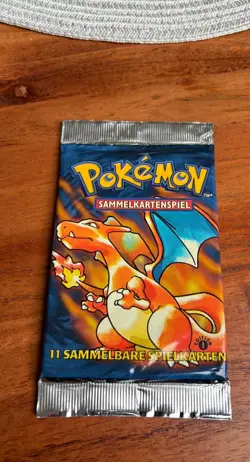 Pokemon 1st Edition Base Set Booster SEALED German Charizard Artwork WOTC RARE - Image 3