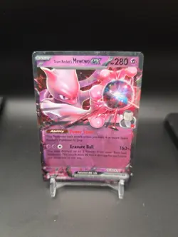 Pokemon TCG Team Rocket's Mewtwo ex 081/182 Destined Rivals Double Rare NM/M Eng - Image 1