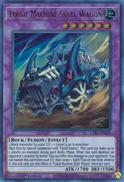 GFP2-EN020 Fossil Machine Skull Wagon 1st Edition Ultra Rare NM YuGiOh TCG - Image 1